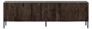 Brązowa szafka pod TV z litego drewna sosnowego 180x56x46 cm Bono – WOOOD