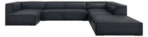 Ciemnoniebieski skórzany narożnik (prawostronny) Madame – Windsor & Co Sofas