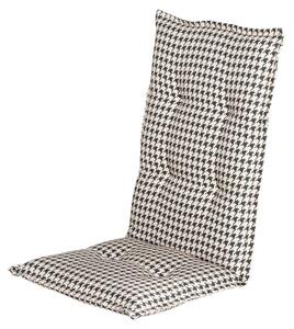Czarno-biała poduszka na krzesło ogrodowe Hartman Poule, 123x50 cm