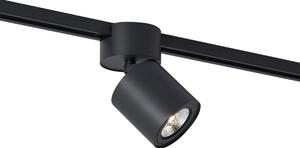 Nowoczesny czarny reflektor do 1-fazowego systemu szynowego GU10 70mm - Iconic Roto