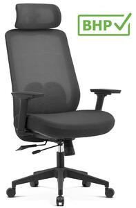 Ergonomiczny fotel biurowy z regulacjami Runo, zgodny z normą BHP