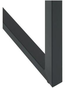 Zestaw Mebli Ogrodowych Komplet Barowy 9-Częściowy Czarny Metal Na Taras Balkon Ogród