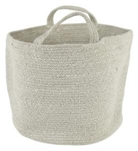 Kosz do przechowywania z uchwytami COTTON HAVEN 35x35 cm - więcej kolorów Kolor: Jasnoszary