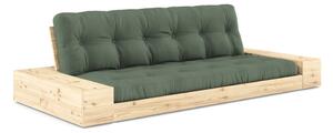 Zielona rozkładana sofa 244 cm Base – Karup Design