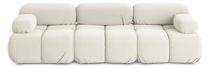 Biała aksamitna sofa modułowa 285 cm Lokua – Makamii