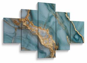 Obraz - Turkusowy marmur (125x70 cm)