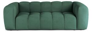 Zielona aksamitna sofa 225 cm Cube – Bonami Selection