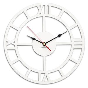 Rzymski zegar ścienny RZYM L - Biały