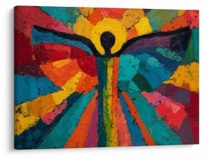 Obraz - Malowany anioł (70x50 cm)