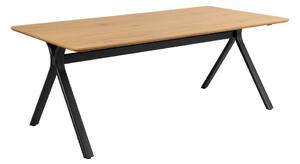 Stół z blatem w dekorze dębu 100x200 cm Bristol – Actona