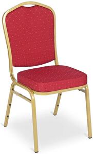 Czerwone stalowe krzesło do sali bankietowej - Riogix 3X