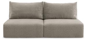 Beżowa rozkładana/ze schowkiem sofa 216 cm Kalena – Makamii