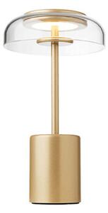 Nuura - Blossi Portable Lampa Stołowa Mini Nordic Gold/Clear