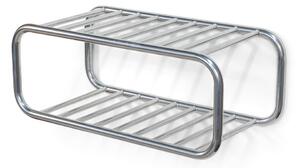 Metalowa wisząca szafka na buty w kolorze srebra 72x28x35 cm Retro – Spinder Design