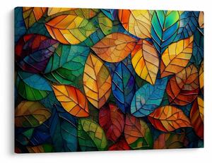 Obraz - Mozaika z liści (70x50 cm)