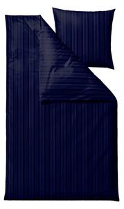 Ciemnoniebieska adamaszkowa pościel jednoosobowa 140x220 cm Noble – Södahl
