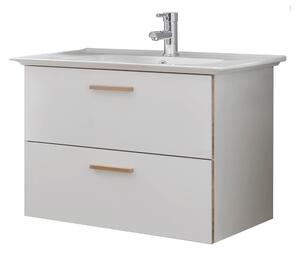 Biała ceramiczna umywalka 80x47 cm Set 931 – Pelipal