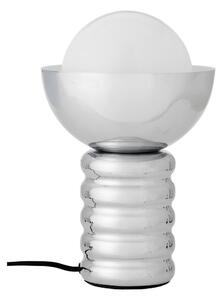 Lampa stołowa w kolorze srebra ze szklanym kloszem (wysokość 32 cm) Spike – Bloomingville
