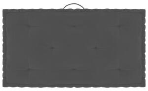 Poduszki na podłogę lub palety, 7 szt., czarne, bawełniane