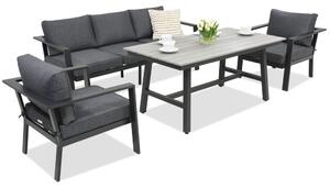 Meble ogrodowe aluminiowe Sydney Apetito 5 Garden Point antracyt
