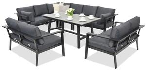 Meble ogrodowe aluminiowe Sydney Comida 9 Garden Point antracyt