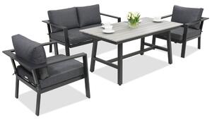 Meble ogrodowe aluminiowe Sydney Apetito 4 Garden Point antracyt