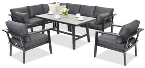 Meble ogrodowe aluminiowe Sydney Comida 7 Garden Point antracyt