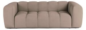 Szarobrązowa aksamitna sofa 225 cm Cube – Bonami Selection