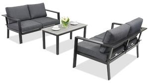 Meble ogrodowe aluminiowe Sydney Coffee Comfort 4 Garden Point antracyt