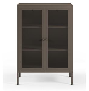 Szara metalowa szafka 70x100x40 cm Fayna – Marckeric