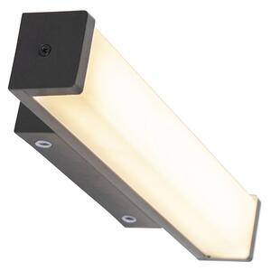 Lampa ścienna czarna 32 cm IP44 - Cascada