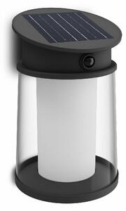 Philips Juda UltraEfficient solarna oprawa LED zczujnikiem, czarna, 3,2 W, 500 lm, 2700 K