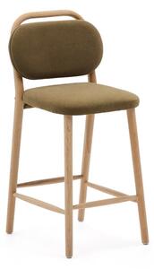 Hoker w kolorze khaki (wysokość siedziska 66 cm) Helda – Kave Home