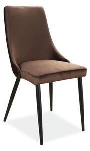 Krzesło piano b velvet czarny stelaż/brąz bluvel48