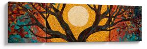 Obraz - Słońce w koronie drzewa życia (170x50 cm)