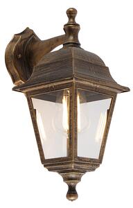 Lampa ścienna zewnętrzna złoto antyczne IP44 - Capital