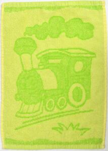 Ręcznik dziecięcy BEBE maszyna zielony 30x50 cm