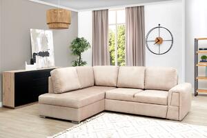 Narożnik z funkcją spania Rockland L Salvador 2 Beige Strona lewa