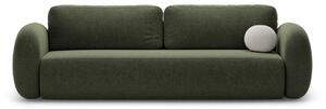 Zielona rozkładana/ze schowkiem sofa z tkaniny szenilowej 262 cm Tonale – Cosmopolitan Design