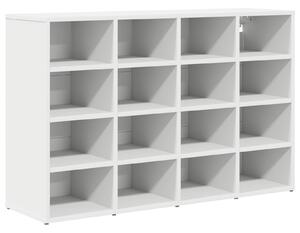 Szafka na buty 103 x 30 x 67 cm Drewno inżynieryjne Biały