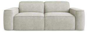 Kremowa sofa z tkaniny szenilowej 204 cm Omao – Makamii