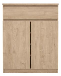 Komoda w dekorze dębu w naturalnym kolorze 80x100x40 cm Naia – Tvilum
