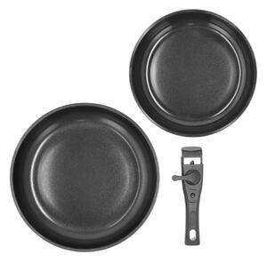 Aluminiowy zestaw patelni z odpinaną rączką z powłoką nieprzywierającą 2 szt. ø 28 cm – Holm