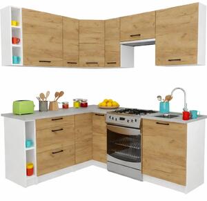 Nowoczesne meble kuchenne dąb craft G5-S48