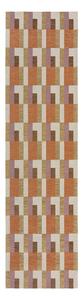 Pomarańczowo-naturalny chodnik 60x230 cm Riley Block Geo – Flair Rugs