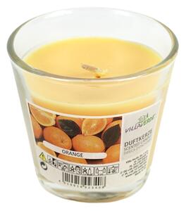 Świeca zapachowa w szkle ORANGE 7,5 cm pomarańczowa