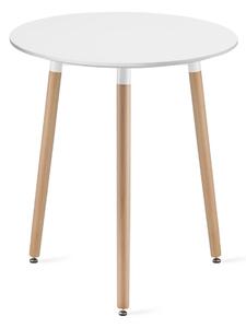 Biały okrągły stół do jadalni KAMI 60x60 cm