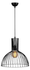 Czarna lampa wisząca z metalowym kloszem ø 38 cm Fellini – Opviq lights