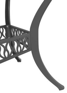 Zestaw Mebli Ogrodowych Komplet Jadalniany 5-Częściowy Czarny Aluminium Na Taras Balkon Ogród