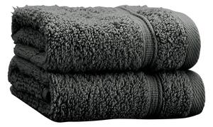 Ciemnoszare bawełniane ręczniki frotte zestaw 2 szt. 30x30 cm Zero Twist – Catherine Lansfield